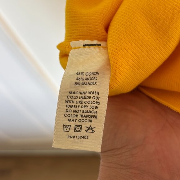 Cotton Citizen Verona Yellow Ombre Cut Out Midi Dress Size S - Picture 8 of 8